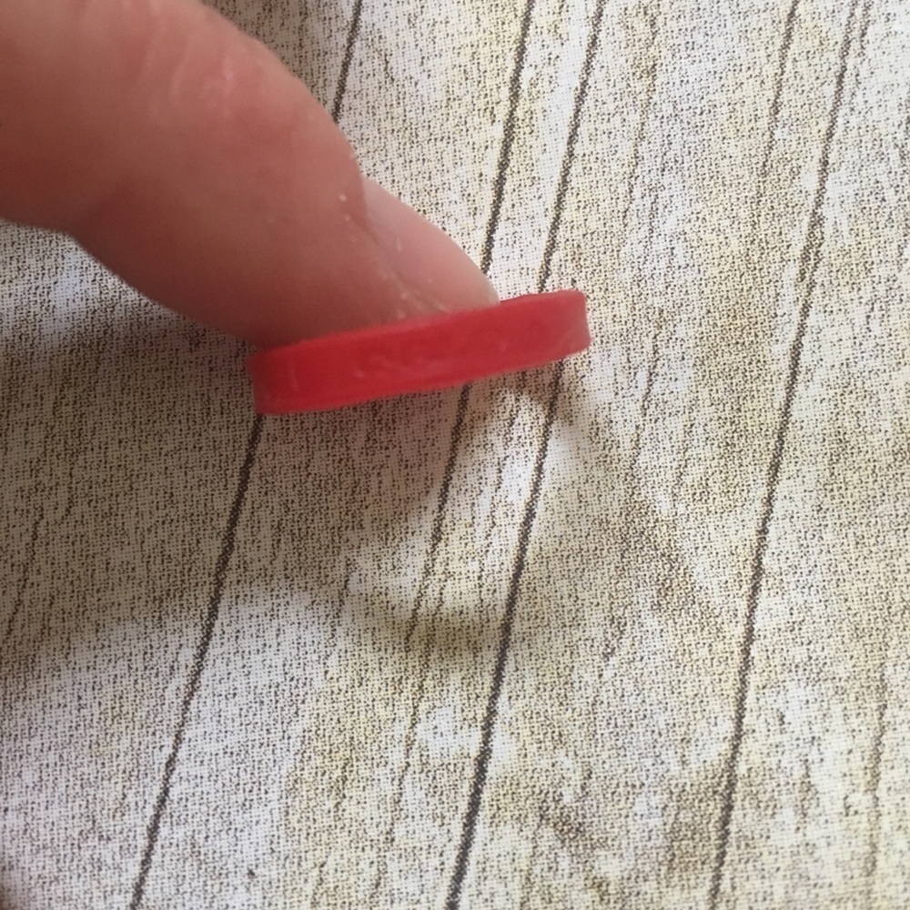 QALO Red Geo Stackable Ring - Picture 3 of 4
